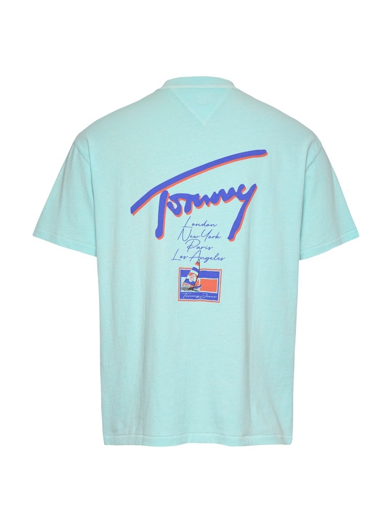 Tommy Hilfiger Rejeneratif Pamuk Yeşil Erkek Kısa Kollu T-Shirt