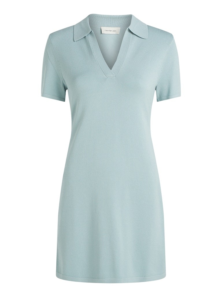 Calvin Klein Modal Mavi Kadın Kısa Kollu Elbise - LV047B336GRLX
