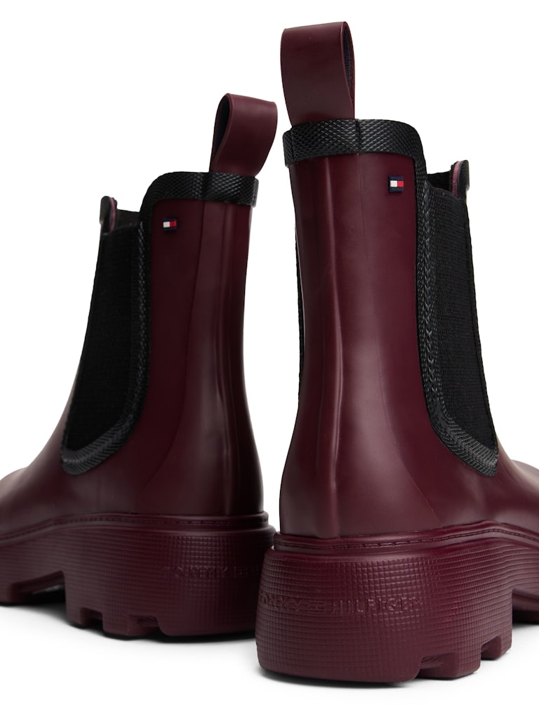 Tommy Hilfiger Kadın Bordo Kısa Yağmur Bot