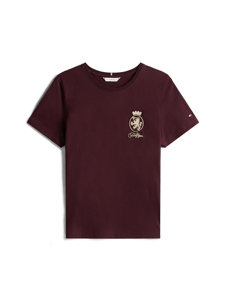 Tommy Hilfiger Kadın Bordo Uzun Kollu T-Shirt