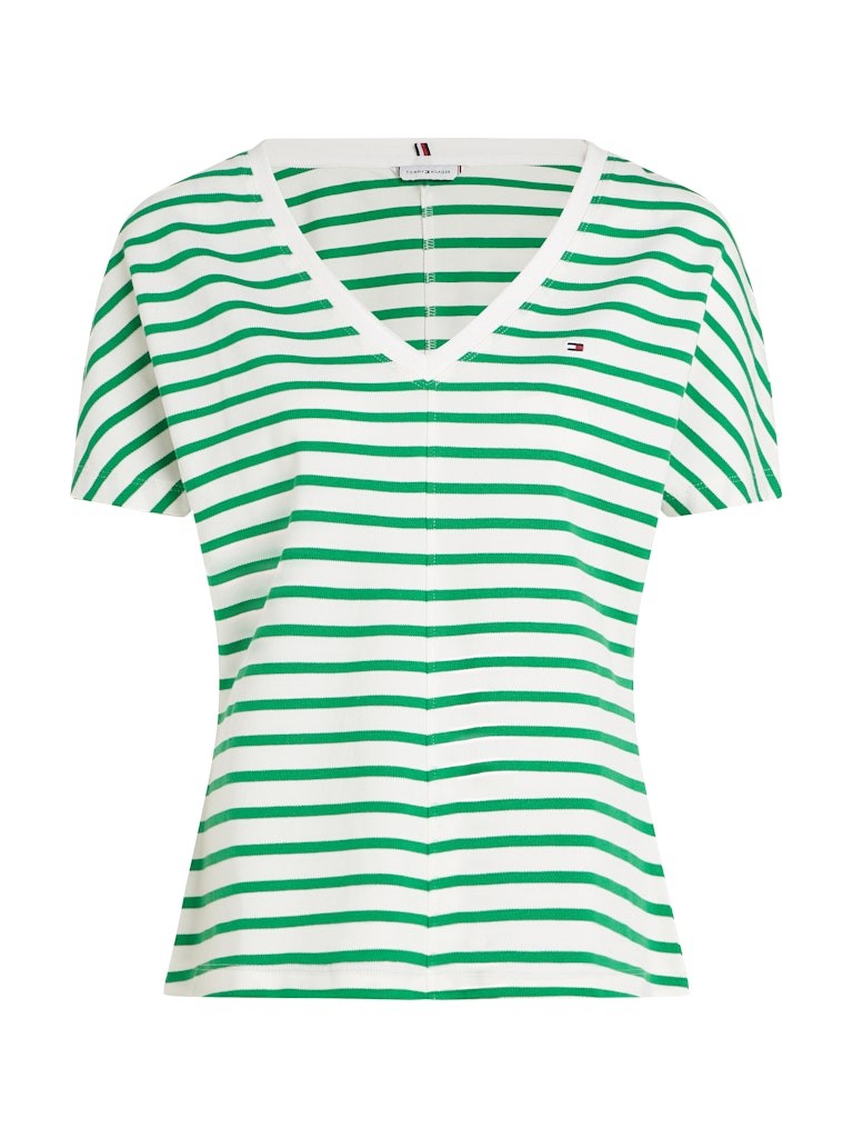 Tommy Hilfiger Liyosel Yeşil Kadın Kısa Kollu T-Shirt - WW0WW461140FO