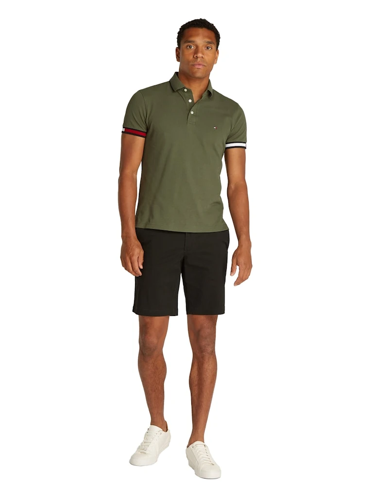 Tommy Hilfiger Organik Pamuk Yeşil Erkek Polo Yaka T-Shirt