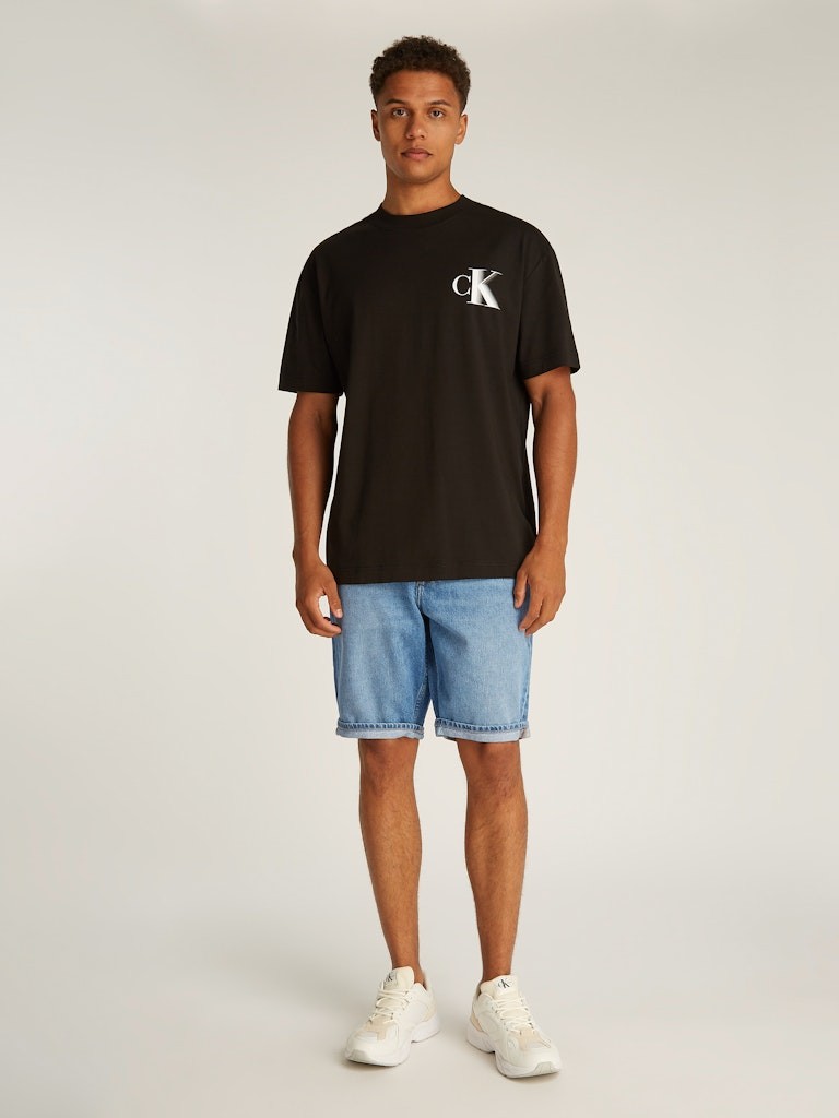 Calvin Klein Denim Mavi Erkek 5 Cep Şort - J30J3275131A4