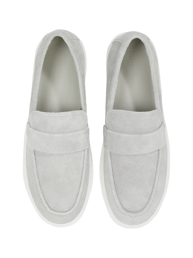 Calvin Klein Süet Gri Erkek Loafer Ayakkabı - HM0HM01819ADB