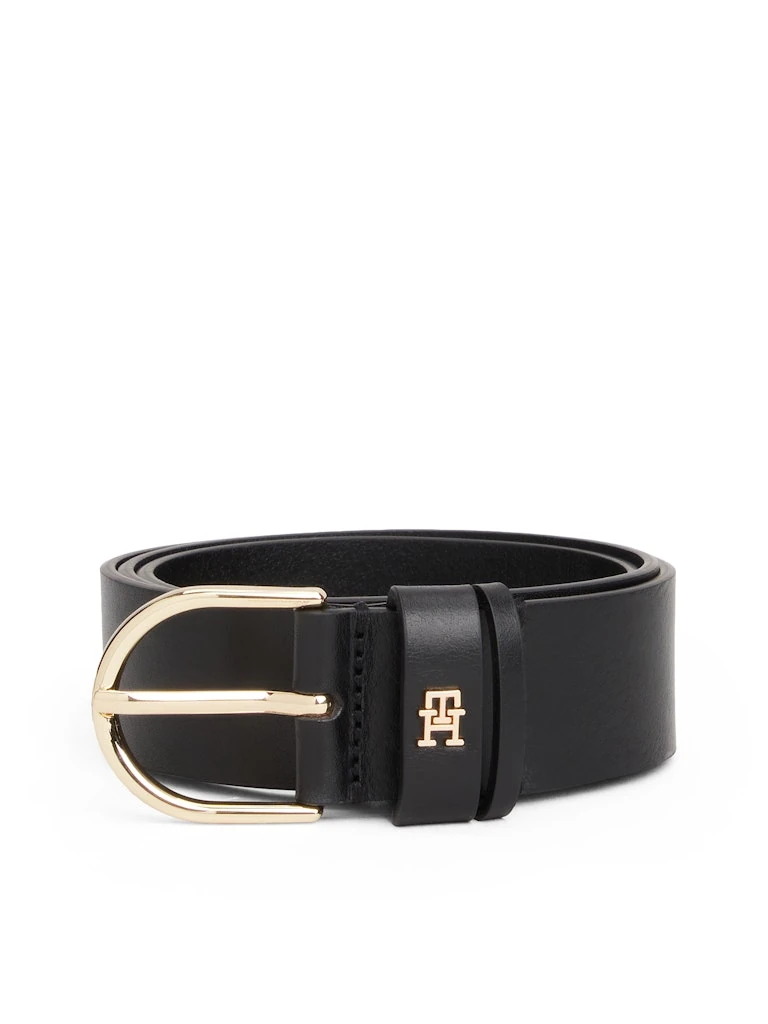 Tommy Hilfiger Kadın Siyah Ayarlanabilir 3,5 cm Kemer