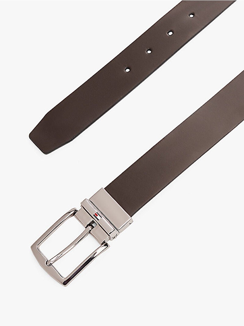Tommy Hilfiger Erkek Kahverengi Denton 3.5cm Kemer