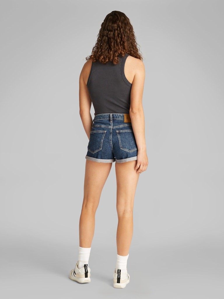 Calvin Klein Denim Mavi Kadın 5 Cep Mom Şort - J20J2255121BJ