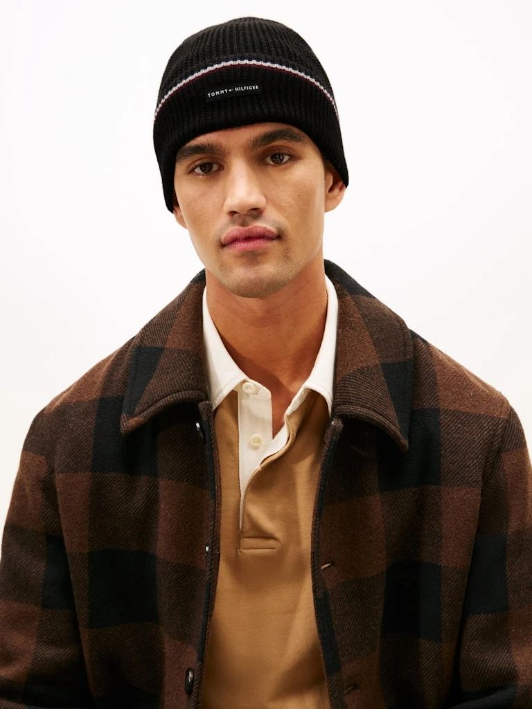 Tommy Hilfiger Erkek Siyah Bere 