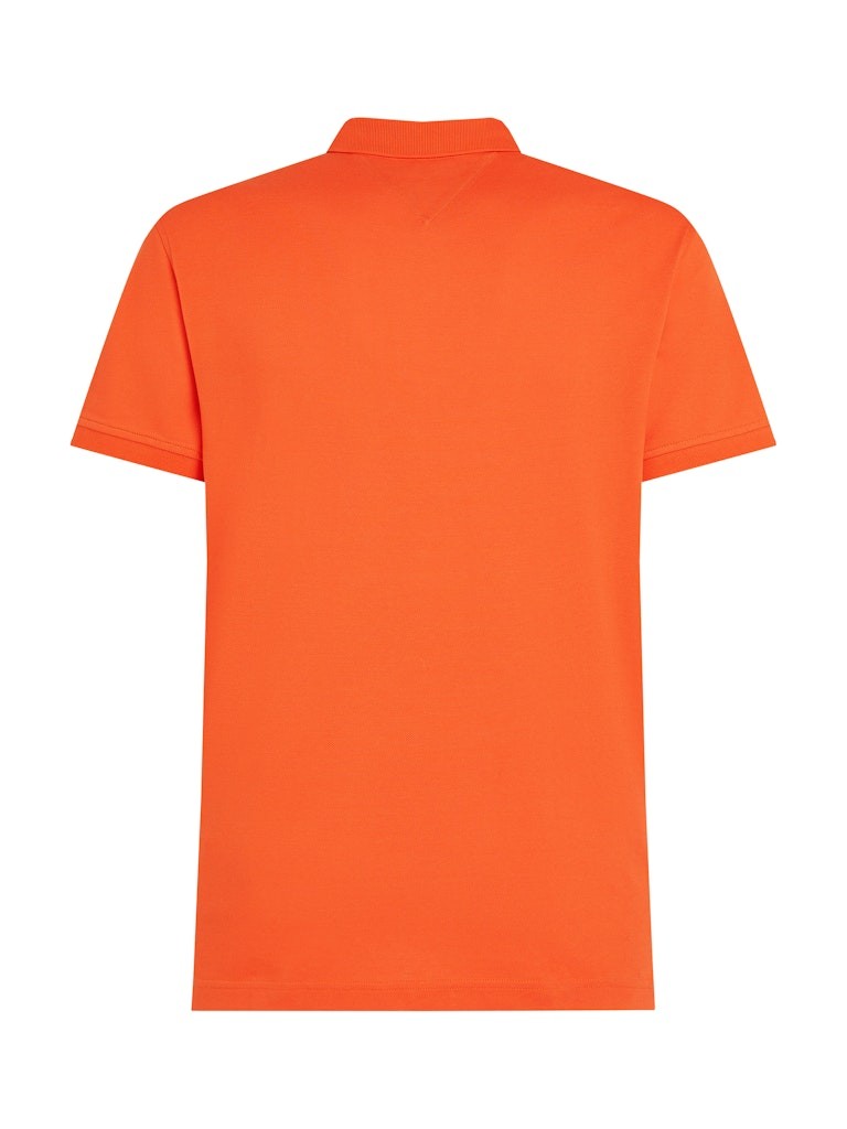 Tommy Hilfiger Organik Pamuk Turuncu Erkek Kısa Kollu Düğmeli Polo Yaka T-Shirt - MW0MW17770SCX