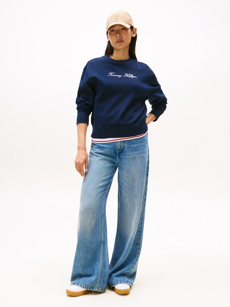 Tommy Hilfiger Kadın Lacivert Sweatshirt