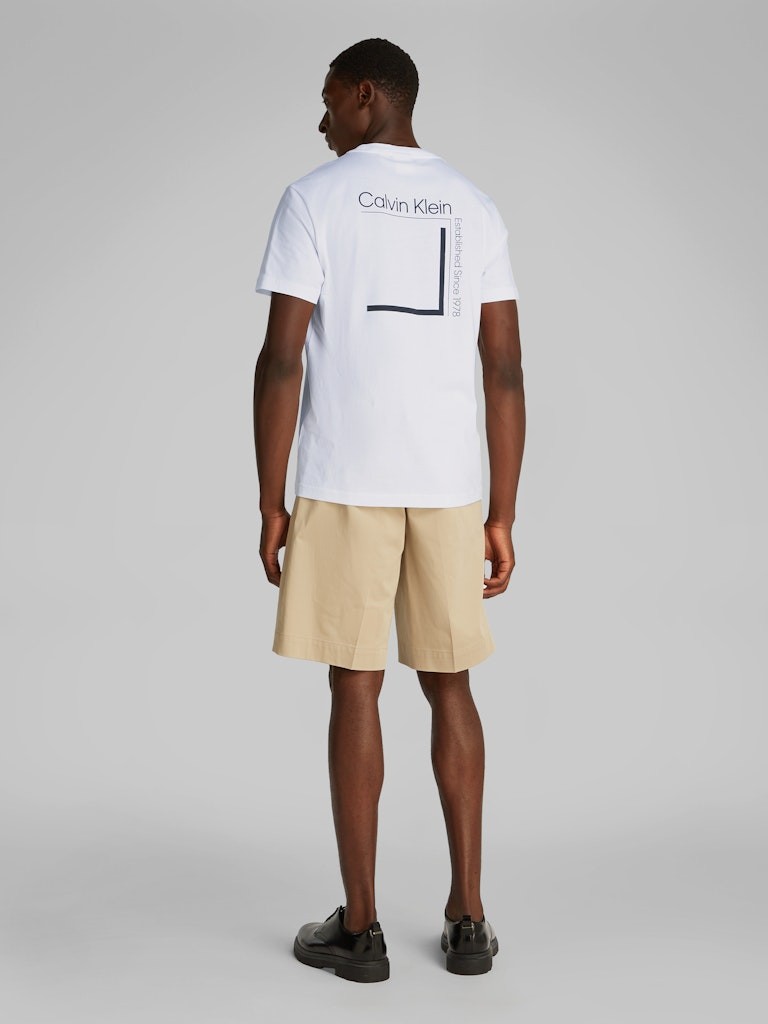 Calvin Klein Rejeneratif Pamuk Beyaz Erkek Kısa Kollu T-Shirt - K10K114152YAF