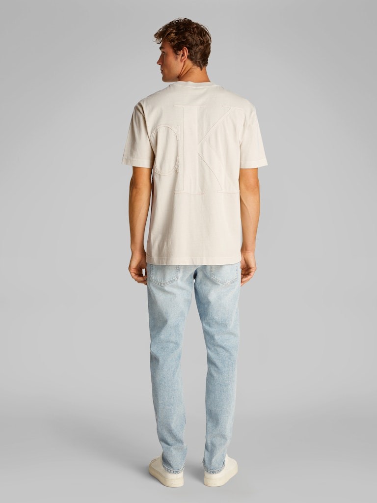 Calvin Klein Rejeneratif Pamuk Gri Erkek Kısa Kollu T-Shirt - J30J327488PDV