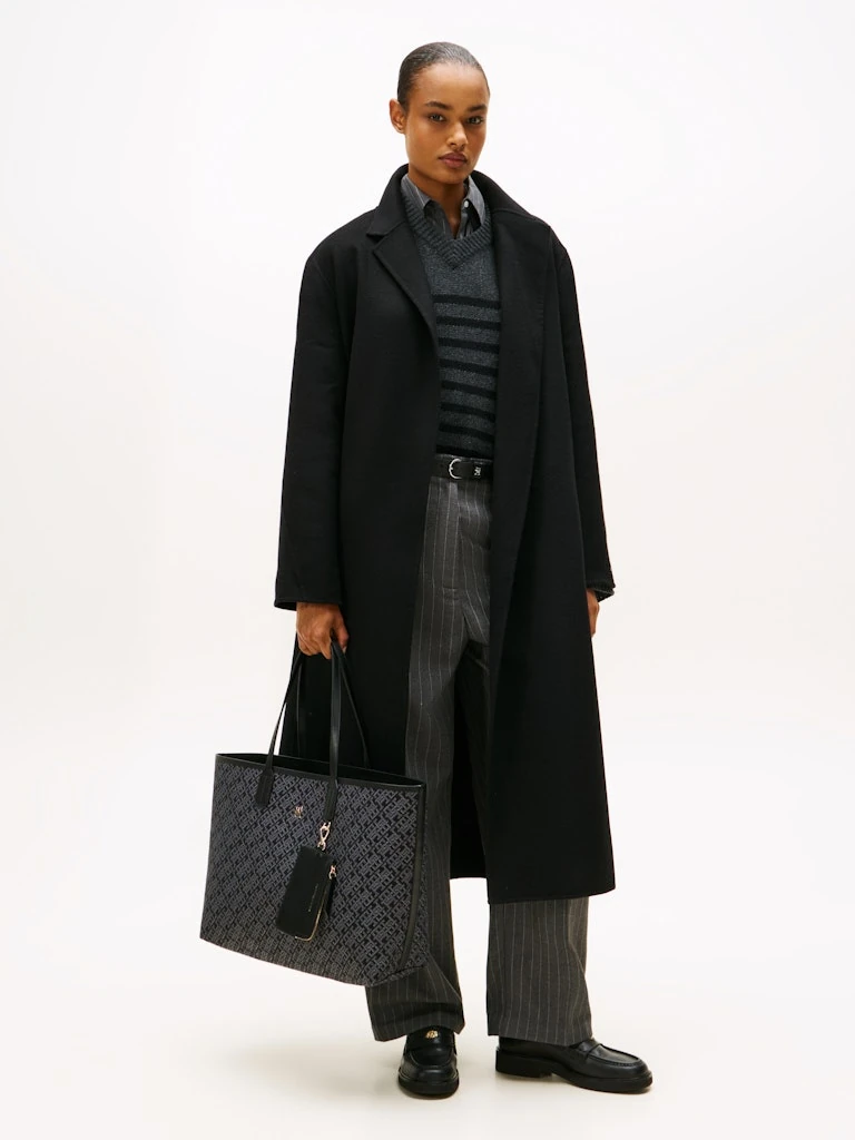 Tommy Hilfiger Kadın Siyah Tote El Çantası