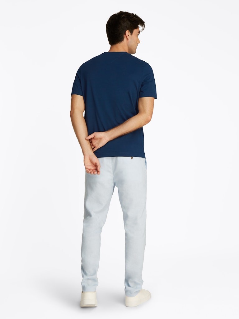 Tommy Hilfiger Rejeneratif Pamuk Lacivert Erkek Kısa Kollu T-Shirt - MW0MW38615DAF