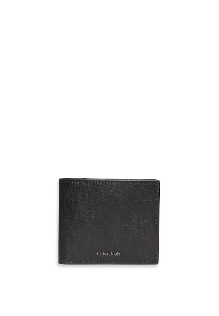 Calvin Klein Erkek Siyah 2'ye Katlanan Cüzdan