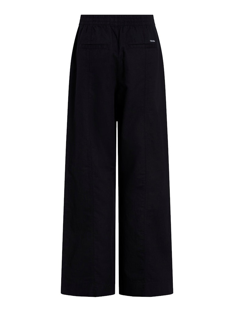 Calvin Klein Keten Siyah Kadın Soft Pantolon - J20J225340BEH