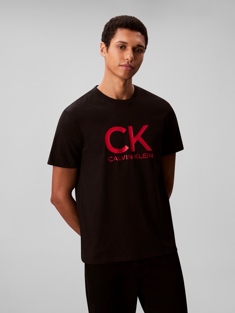 Calvin Klein Erkek Siyah O Yaka T-Shirt