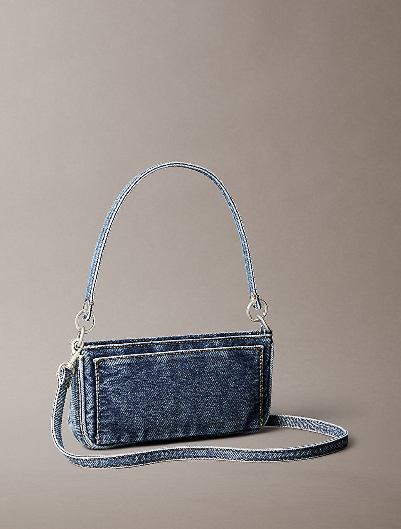 Calvin Klein Kadın Denim Omuz Çantası