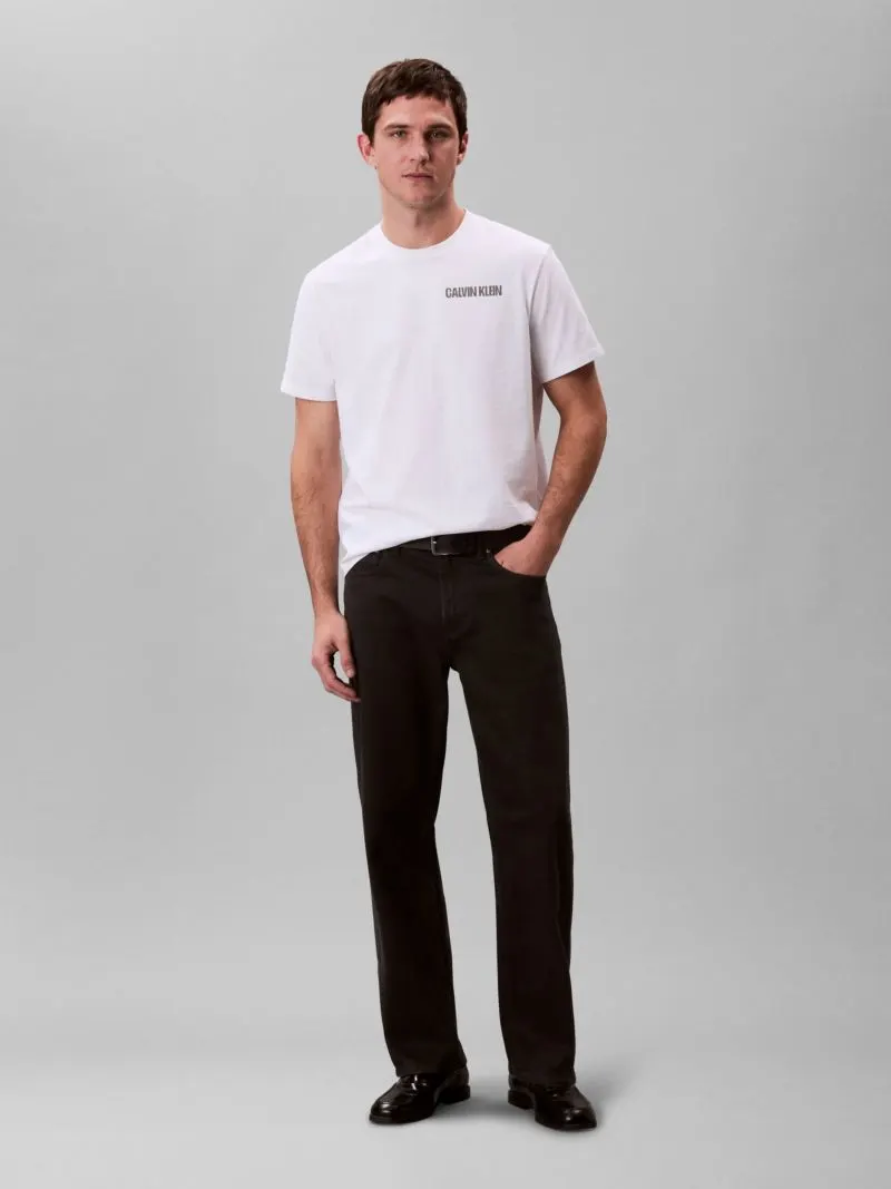 Calvin Klein Erkek Beyaz Kısa Kollu T-Shirt