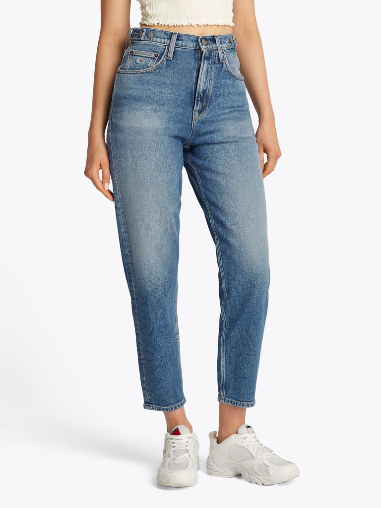 Tommy Hilfiger Denim Mavi Kadın Tapered Mom Jean Pantolon - DW0DW205781A5