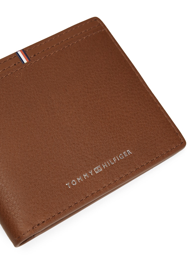 Tommy Hilfiger Erkek Kahverengi Deri 2'ye Katlanan Cüzdan
