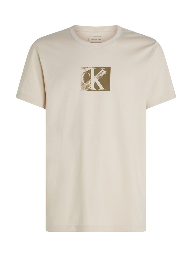 Calvin Klein Jeans Ekru Erkek T-Shirt - J30J327077PDH