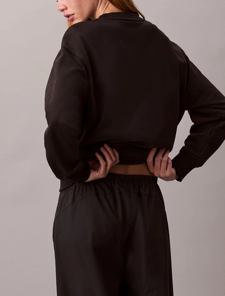 Calvin Klein Kadın O Yaka Siyah Sweatshirt