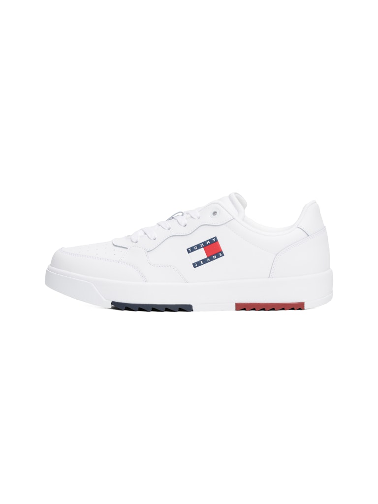 Tommy Hilfiger Erkek Beyaz Orta Taban Retro Sneakers