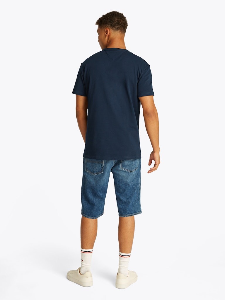 Tommy Hilfiger Rejeneratif Pamuk Lacivert Erkek Kısa Kollu T-Shirt - DM0DM20322C1G