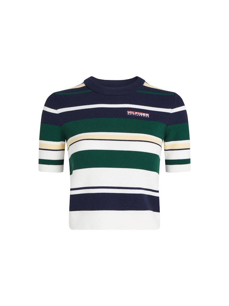 Tommy Hilfiger Liyosel Mavi Kadın Uzun Kollu Yelkenci Triko - WW0WW45596DY4