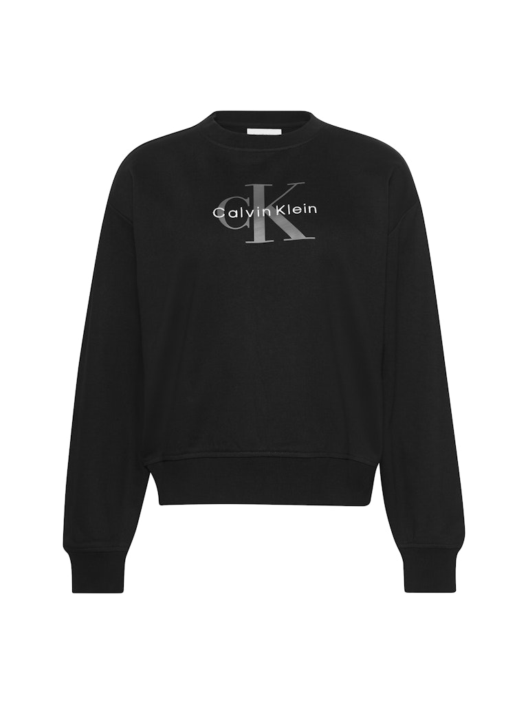 Calvin Klein Kadın O Yaka Siyah Sweatshirt