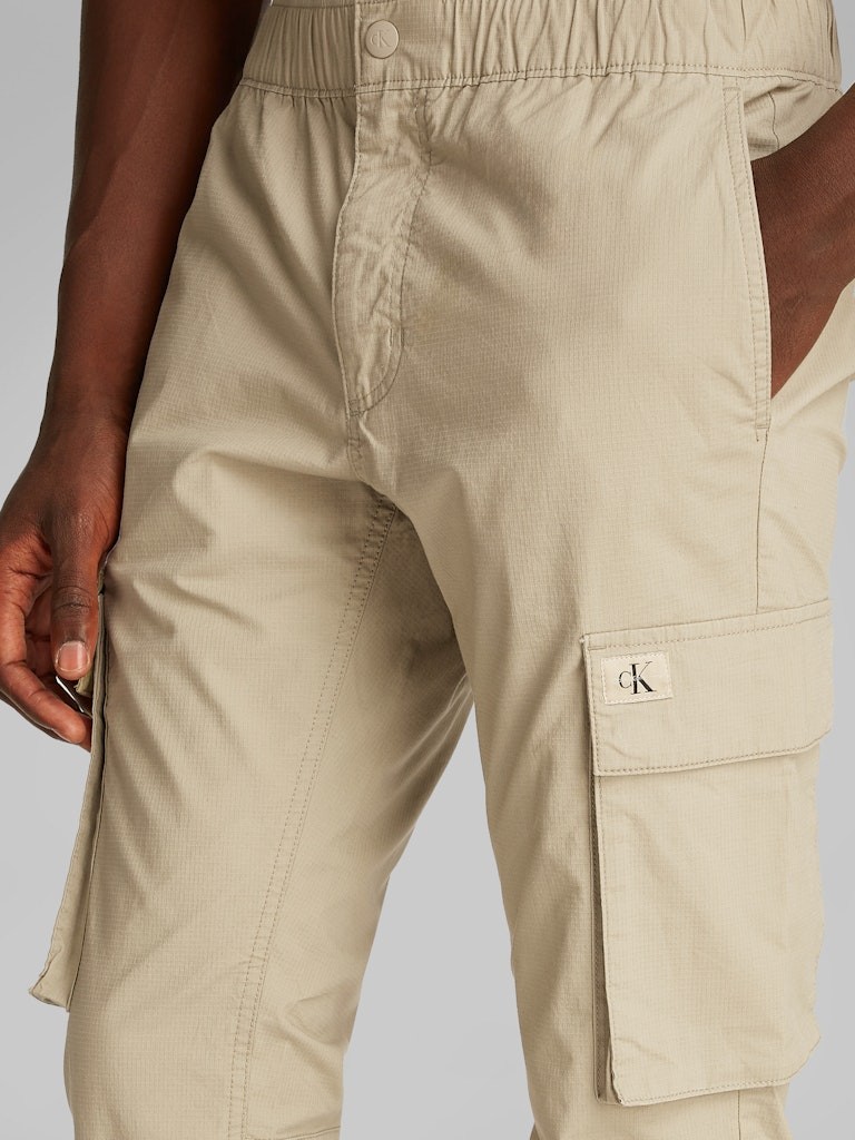 Calvin Klein Pamuk Bej Erkek Kargo Pantolon - J30J327614PFQ