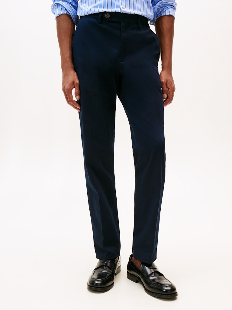 Tommy Hilfiger Erkek Lacivert Klasik Pantolon