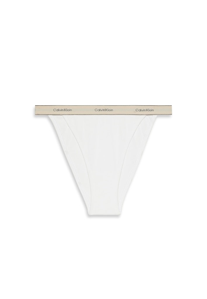 Calvin Klein Kadın Beyaz Pamuk Tanga  Boxer