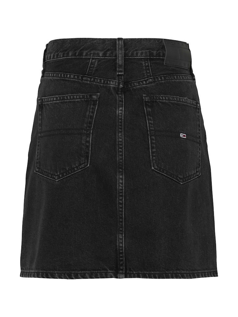 Tommy Hilfiger Denim Siyah Kadın Düz Etek - DW0DW212751BZ