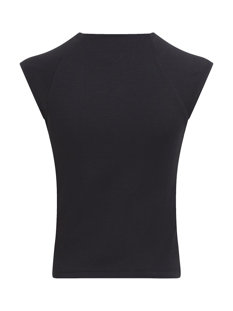 Calvin Klein Organik Pamuk Siyah Kadın Kolsuz T-shirt - K20K208422BEH