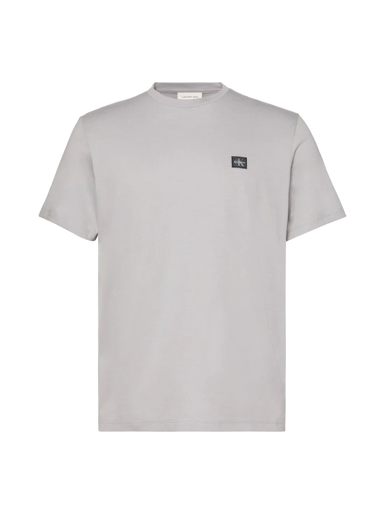 Calvin Klein Erkek Gri Pamuk O Yaka Kısa Kolu T-Shirt