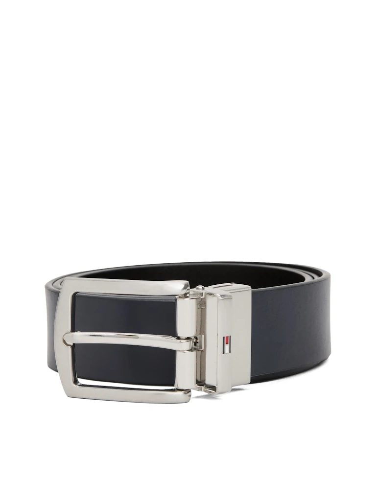 Tommy Hilfiger Erkek Lacivert Standart 3,5 cm Kemer