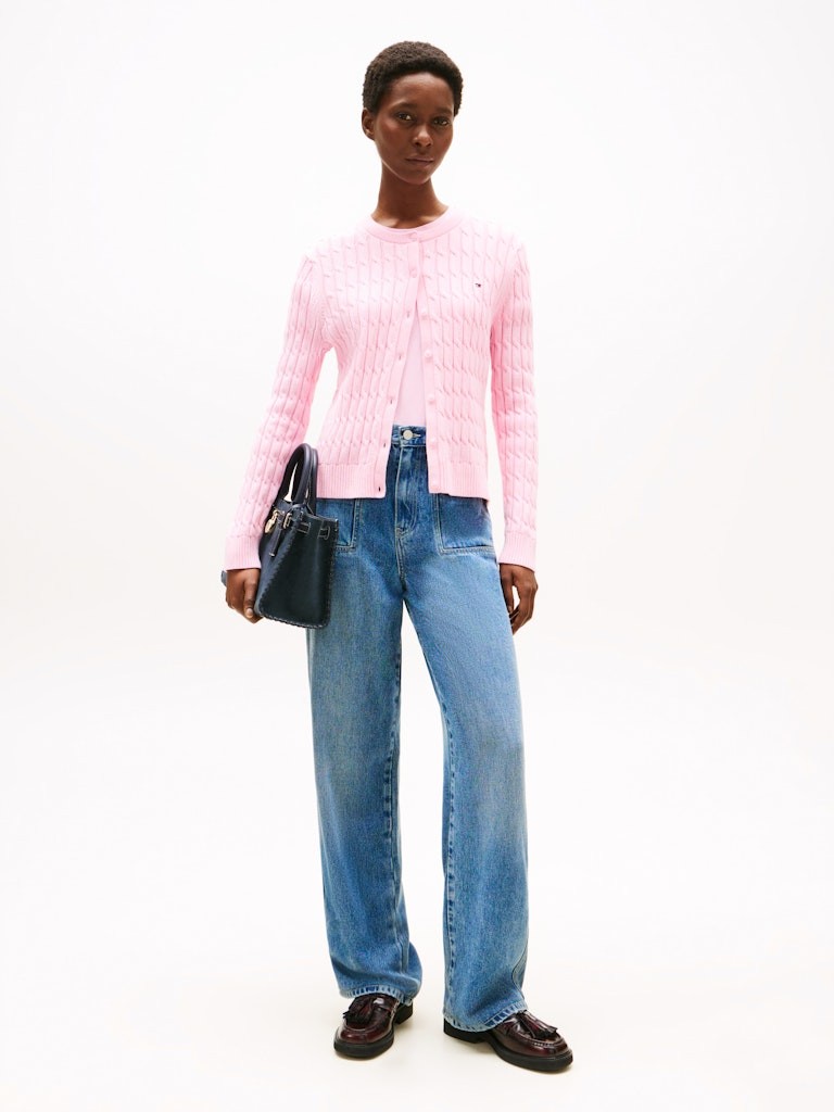 Tommy Hilfiger Kadın Pempe Hırka Triko - WW0WW46514TOL