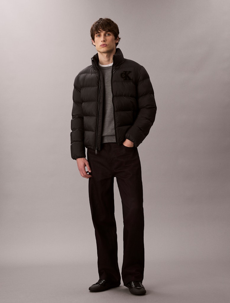 Calvin Klein Erkek Siyah Puffer Mont