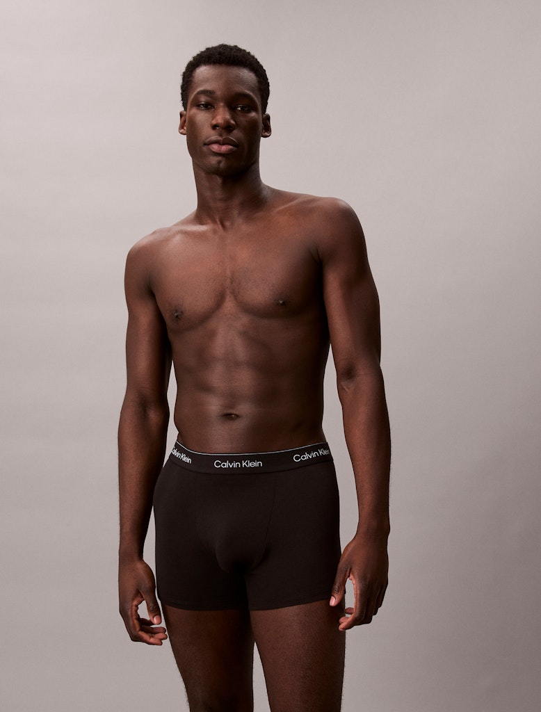 Calvin Klein Erkek Siyah Pamuk Standart Boxer  Boxer