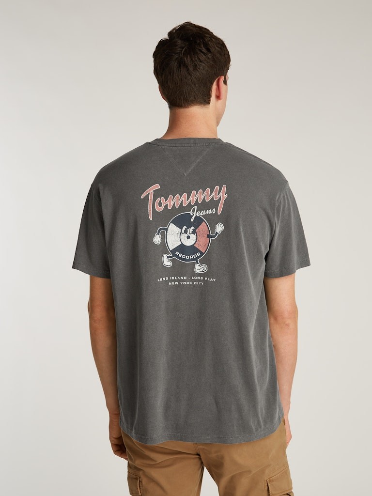 Tommy Hilfiger Pamuk Siyah Erkek Kısa Kollu T-Shirt - DM0DM20352BDS