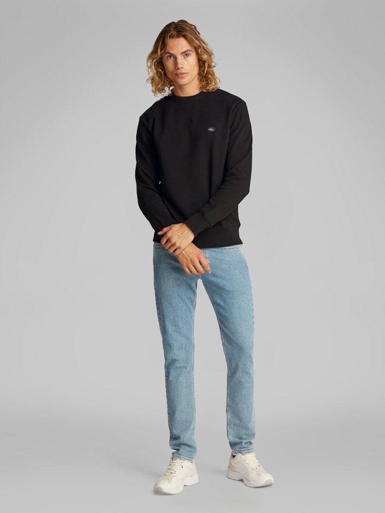 Calvin Klein Erkek Yuvarlak Yaka Regular Fit Uzun Kollu Sweatshirt - J30J327115BEH