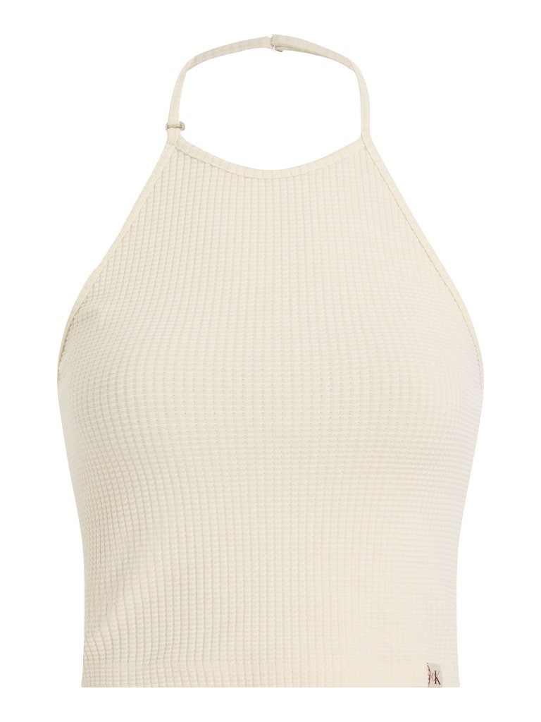 Calvin Klein Pamuk Bej Kadın Askılı T-shirt - J20J225300CKS