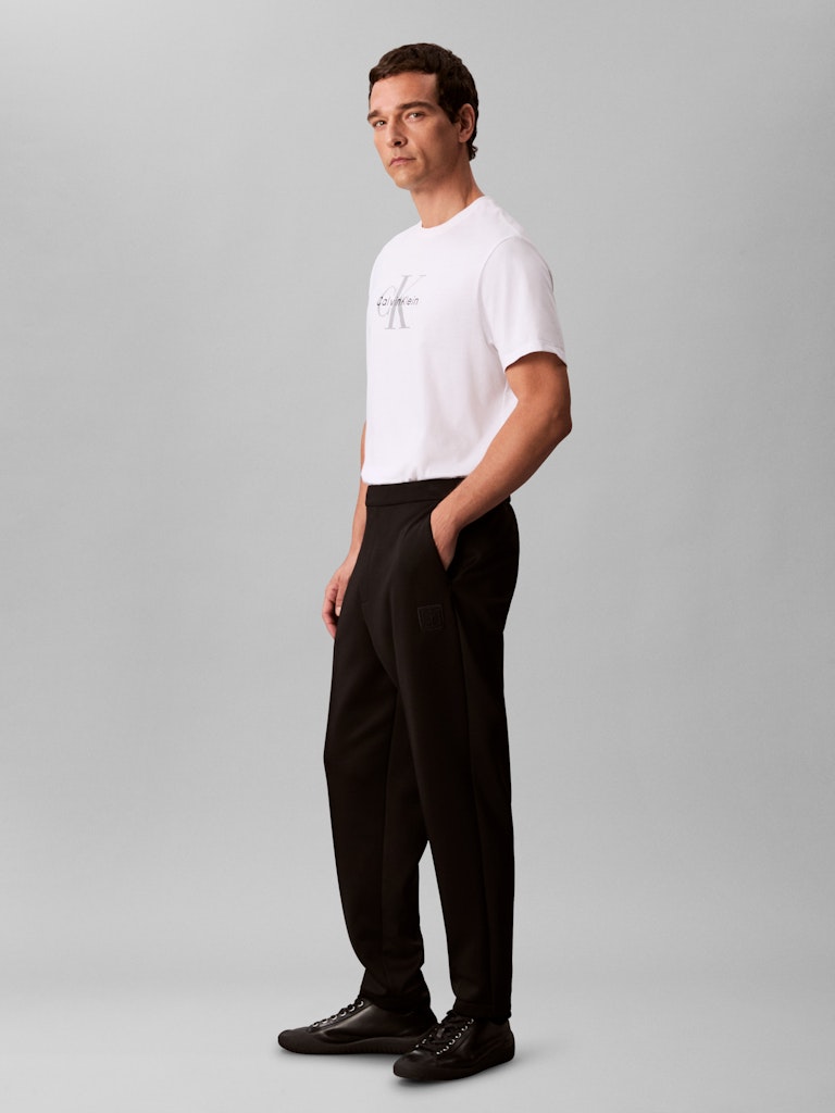 Calvin Klein Erkek Siyah Düz Paça Eşofman Altı