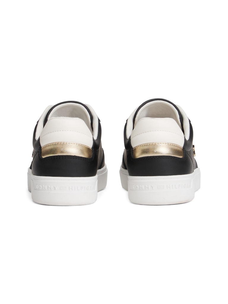 Tommy Hilfiger Kadın Siyah Kısa Taban Court Sneakers