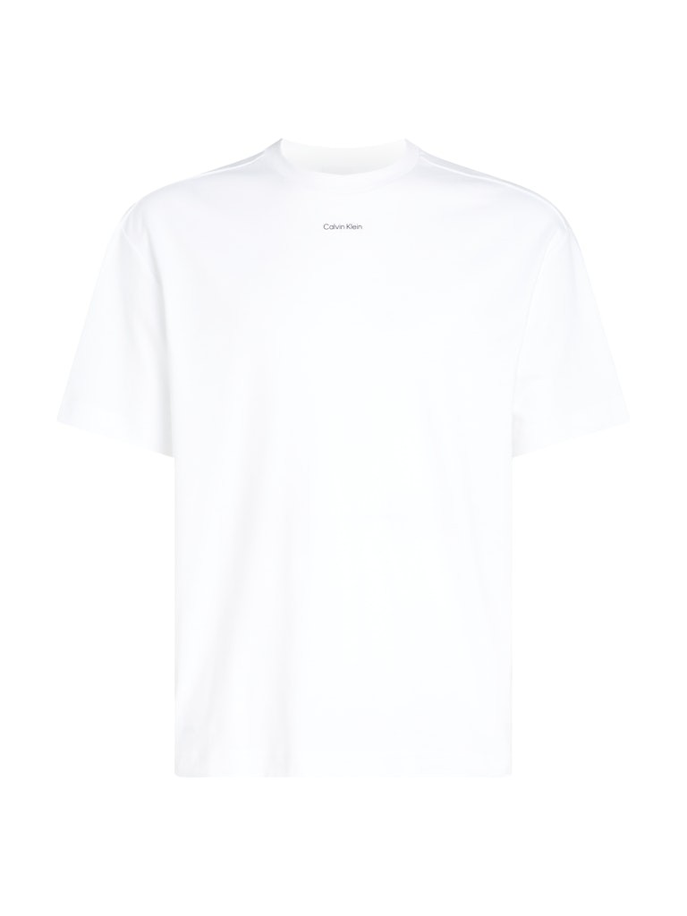 Calvin Klein Rejeneratif Pamuk Beyaz Erkek Kısa Kollu T-Shirt - K10K112487YAF