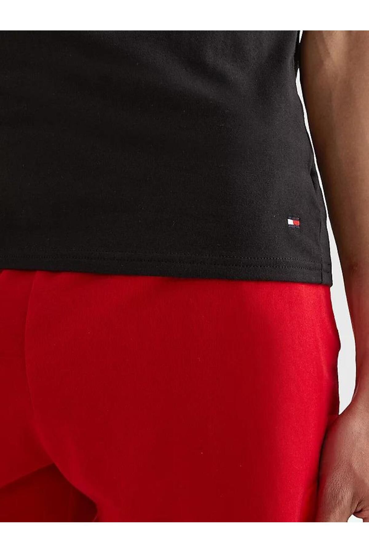 Tommy Hilfiger Pamuk Mavi Erkek Kısa Kollu O Yaka T-Shirt