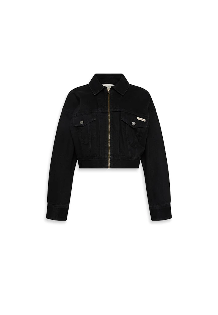 Calvin Klein Kadın Siyah Denim Kot Mont