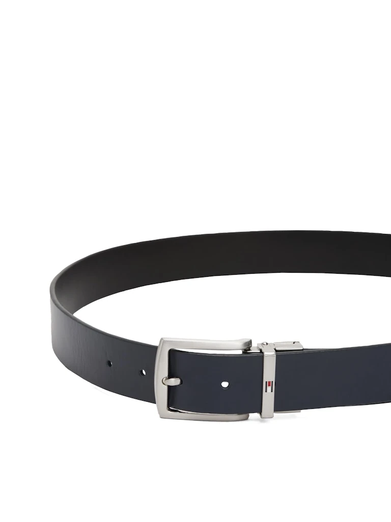 Tommy Hilfiger Erkek Lacivert Standart 3,5 cm Kemer